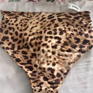 NWT Leopard Print High waisted thong